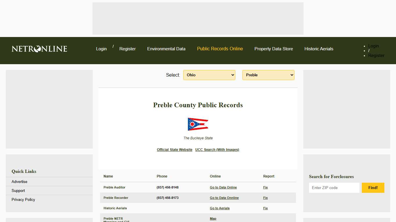 NETR Online • Preble • Preble Public Records, Search Preble Records, Preble Property Tax, Ohio Property Search, Ohio Assessor