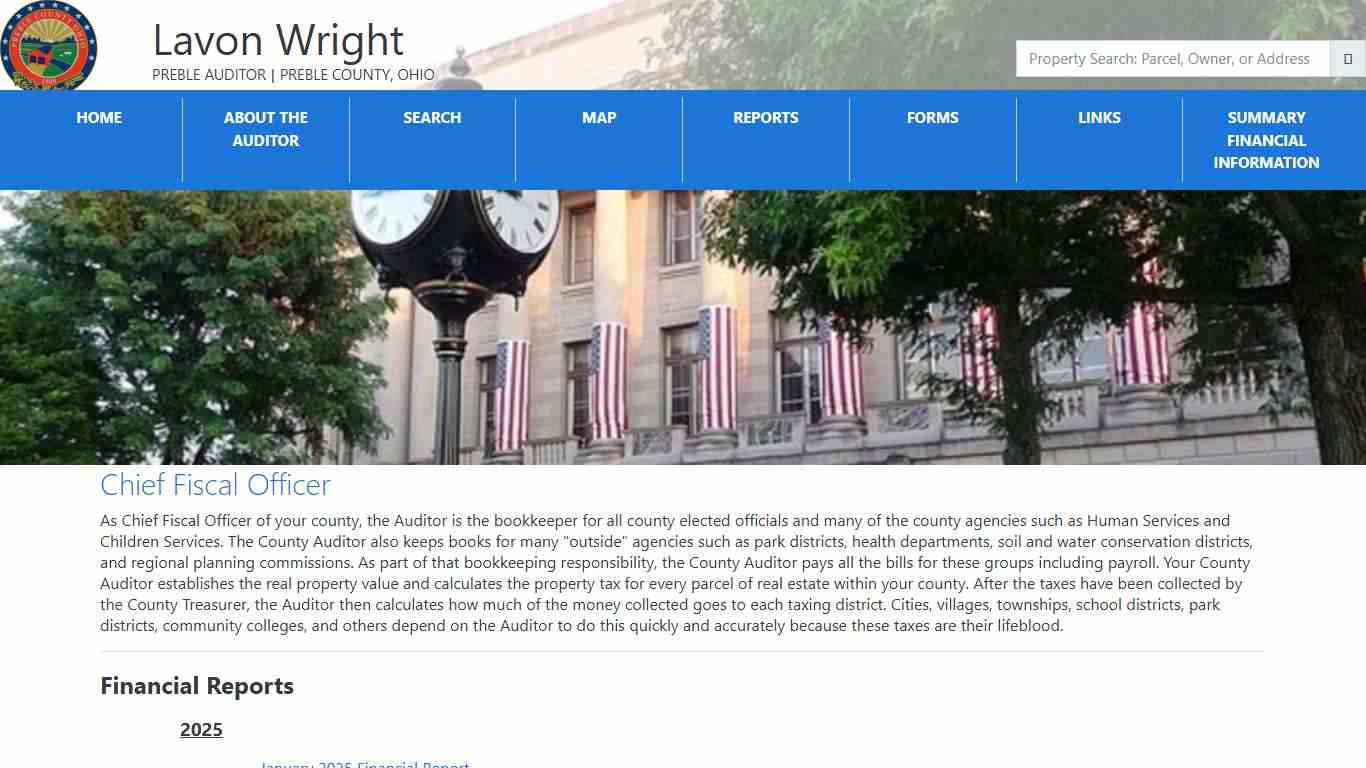 Preble County Auditor - Chief Fiscal Officer